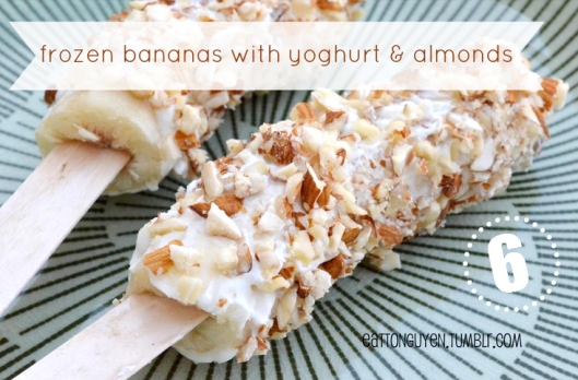 Frozen bananas, yoghurt, almonds and cinnamon by Eat To Nguyen. Click on the image to be taken to the site 